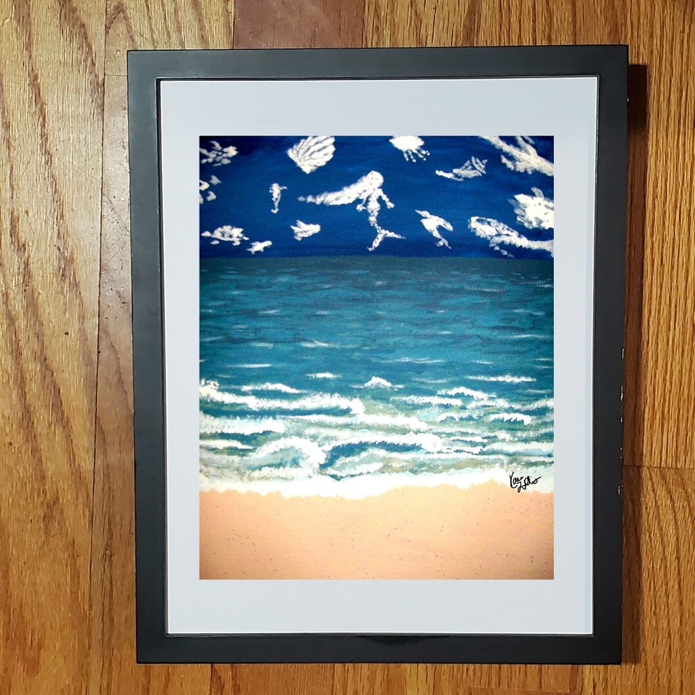 Maddie's Seashore 8.5x11 Unframed Art Print